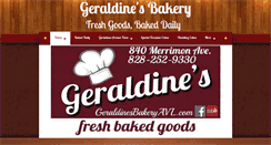 Desktop Screenshot of geraldinesbakeryavl.com